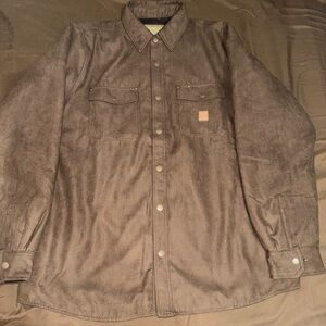 DIXXON Brown Suede Flannel Lined Jacket